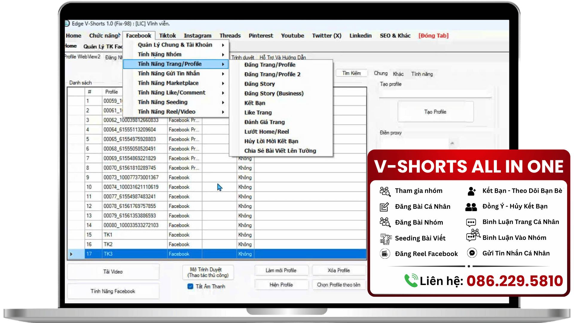 Phần mềm V-Shorts